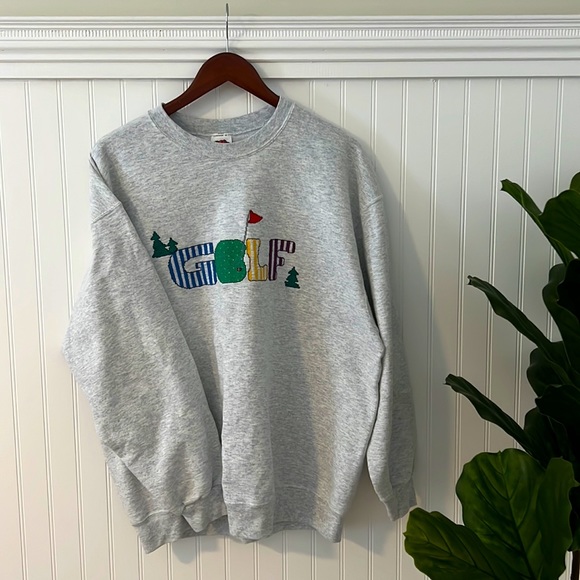 Tops - GOLF Cross Stitch Sweatshirt
